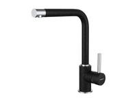 Смеситель Кухня GRANFEST  (3651) d=35 боковой Г - образный  (черный)