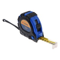 Рулетка ТУНДРА, обрезиненный корпус, 3 фиксатора, 7.5 м х 25 мм 881711