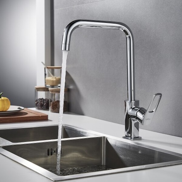 Смеситель Кухня шар d35 боковой хром ROSSINKA RS46-23