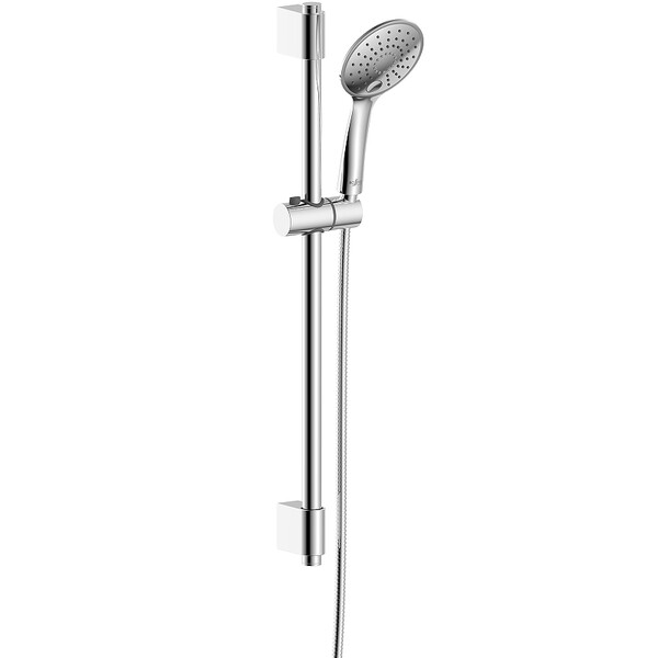 AC-26 Стойка душевая 686 мм с 3-х функц. лейкой и душевым шлангом 1,5м, хром ROSSINKA