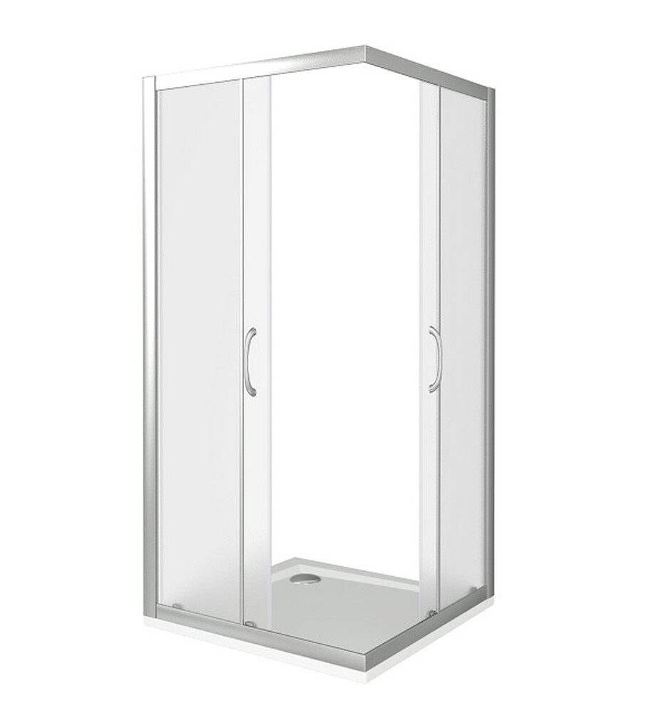 Душ.ограждение GOOD DOOR LATTE CR- 120-80-G-WE стекло ГРЕЙП 5мм (без поддона и автослива)