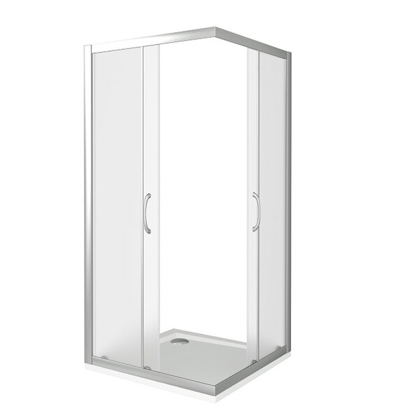 Душ.ограждение GOOD DOOR LATTE CR- 120-80-G-WE стекло ГРЕЙП 5мм (без поддона и автослива)