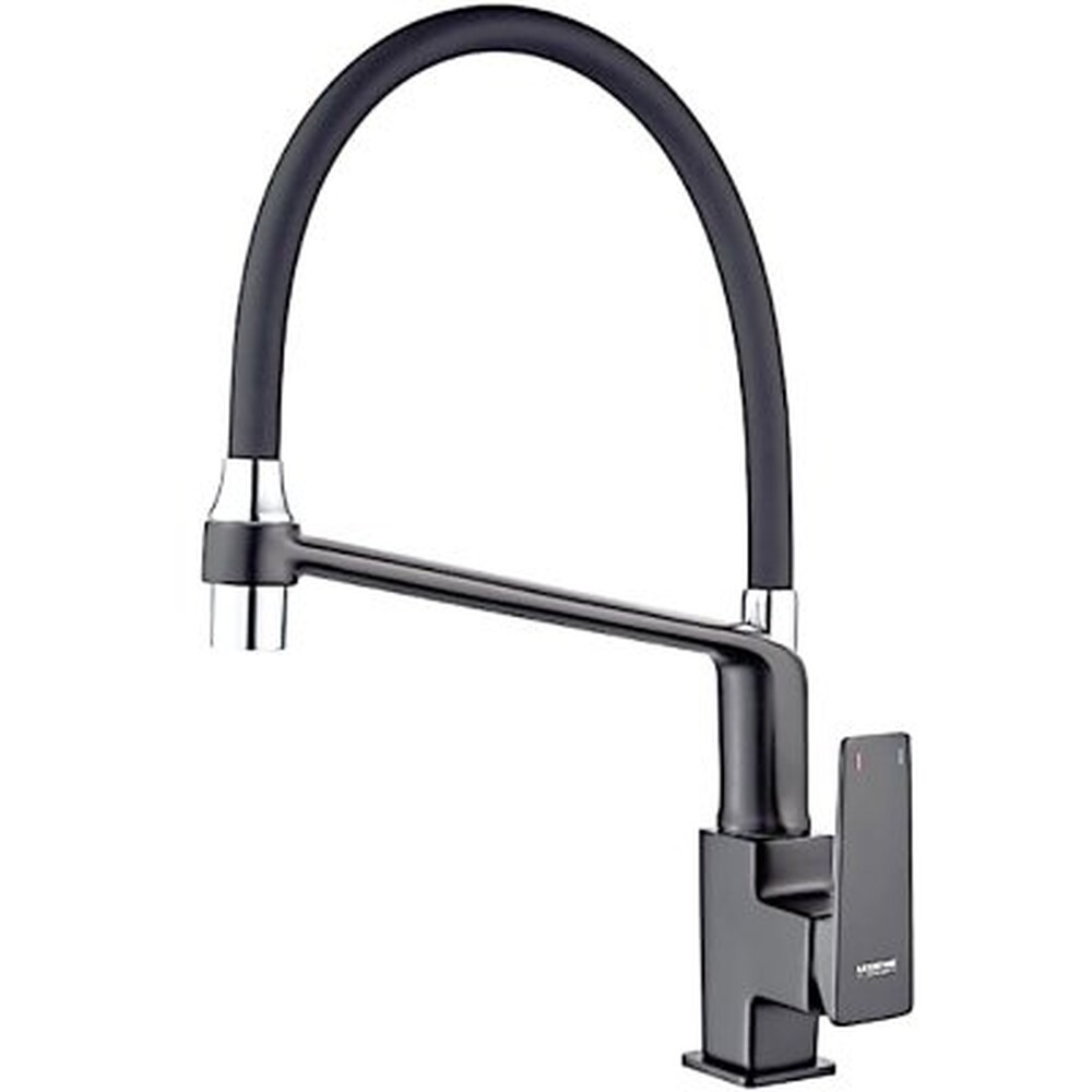 4078U-12 Смеситель Кухня LEDEME d35 на гайке (графит)