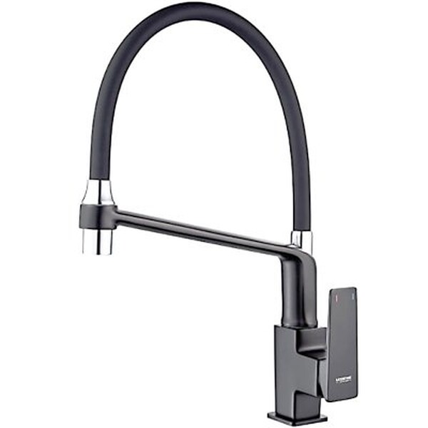 4078U-12 Смеситель Кухня LEDEME d35 на гайке (графит)