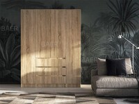 Шкаф Мальм-1,6 1600*2100*500 (Сонома) (4 места) 2107