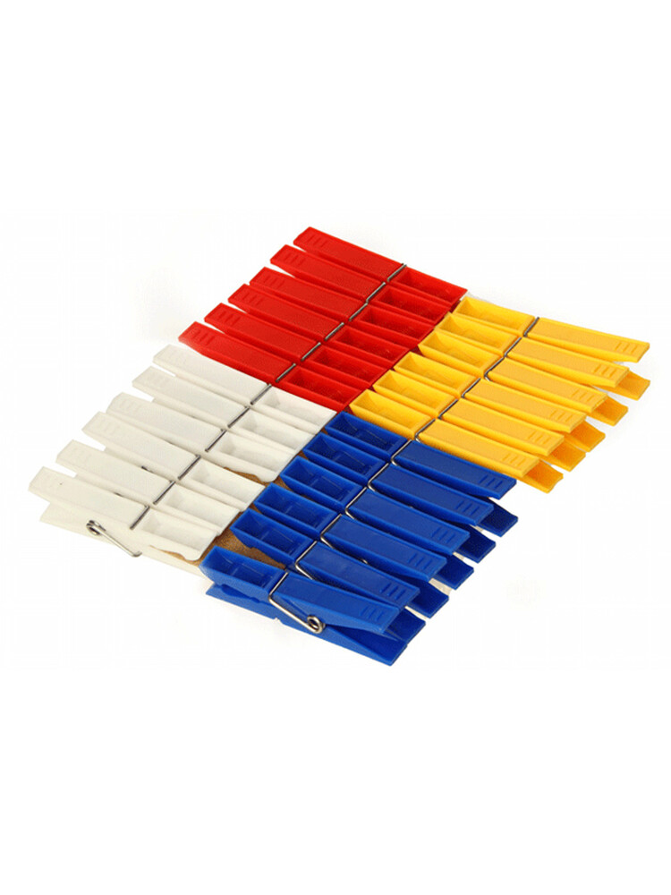 Прищепки 24 шт.7х1х1,7 ("М-пластика") (М 2235)