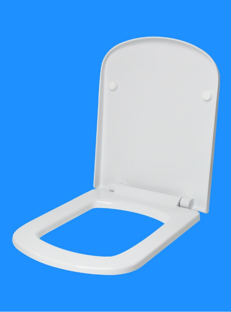 Сидение для унитаза "Домино" БЕЛОЕ Soft Close г.Киров