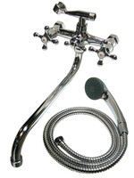 Смеситель Ванна DIABLO (рег.№377092) 1/2 м/к шар. перекл. душа (410-R 54) Крест 