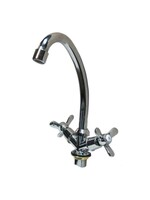 Смеситель Кухня DIABLO (рег.№377092) 1/2 м/к (250-R 49) НА ГАЙКЕ 3-х лепестк. 