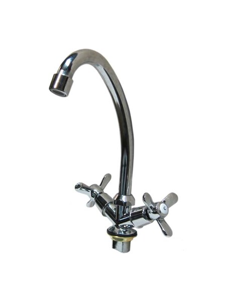 Смеситель Кухня DIABLO (рег.№377092) 1/2 м/к (250-R 49) НА ГАЙКЕ 3-х лепестк. 