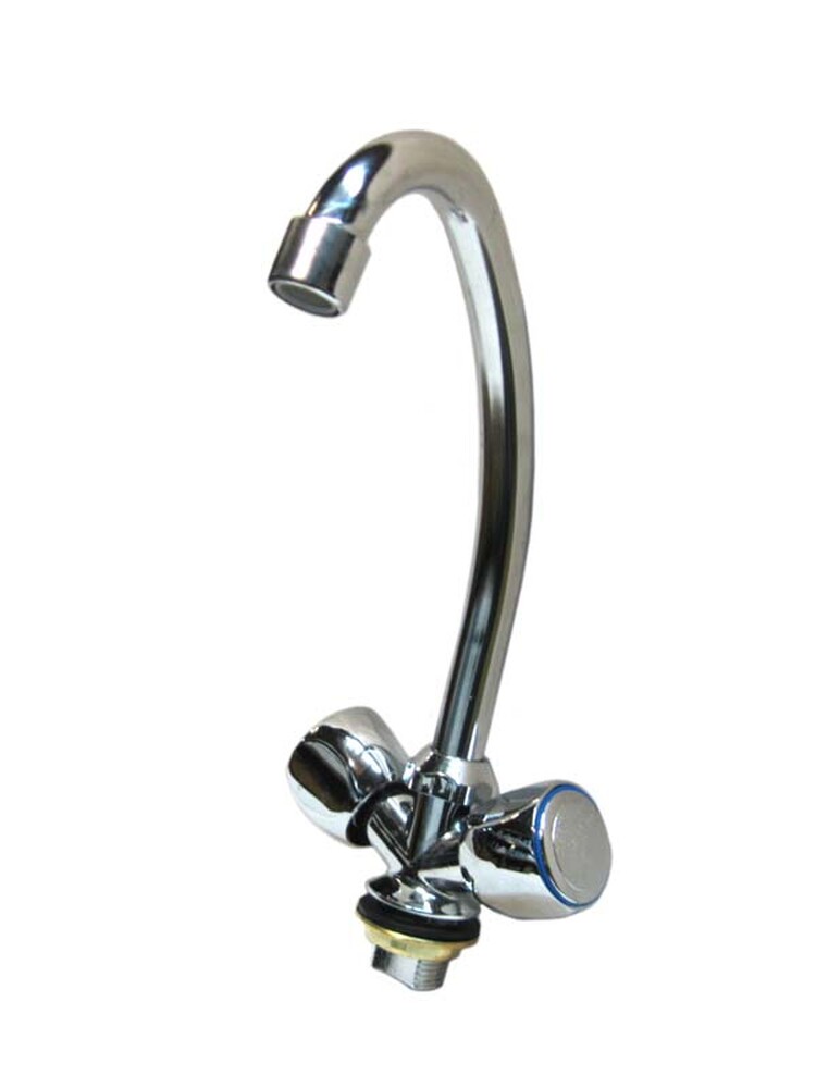 Смеситель Кухня DIABLO (рег.№377092) 1/2 м/к (250-R 01 / R 23/ R 02) НА ГАЙКЕ Луна 