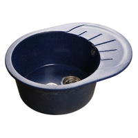 Мойка GRANFEST GF-R580L чаша + крыло 580*450 мм (синий)