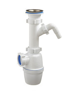 А-4005 Сифон бутылочный ОРИО 1 1/2" - 40 с одним отводом для с/м