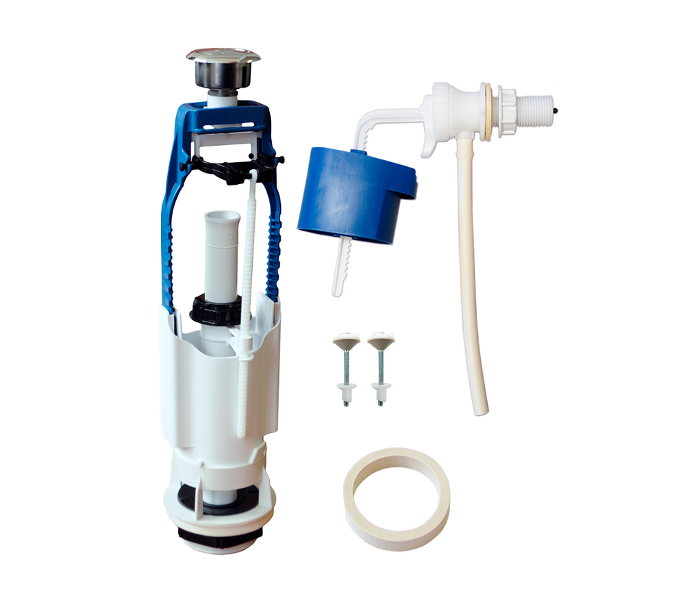 Арматура Псков "Уклад" бок. подводка, хром кнопка (105.56.14.3/68.03/54(56).14.3)