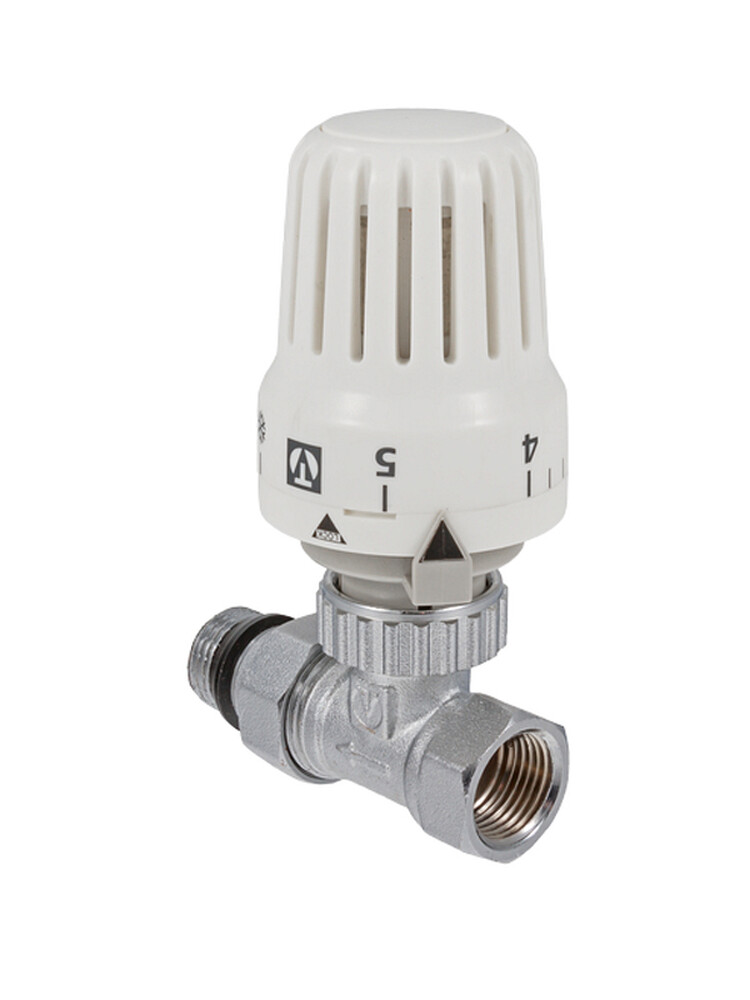 Клапан VALTEC с термостатич. головкой, для радиатора, прямой 1/2" (VT.048.N.04)
