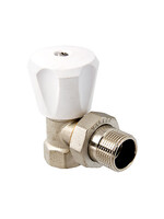 Клапан VALTEC ручной (компактный), для радиатора, угл. 1/2" (VT.007.LN.04)