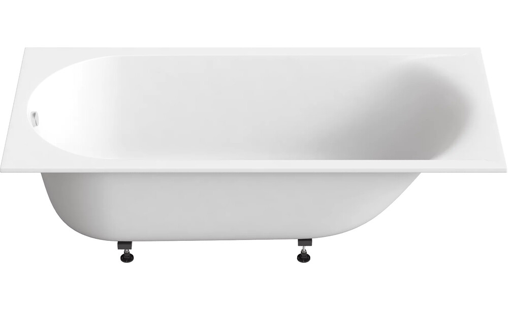 Ванна из литьевого мрамора BAS "АФИНА" 170х75 Белый (БЕЗ АВТОСЛИВА) ВА00020