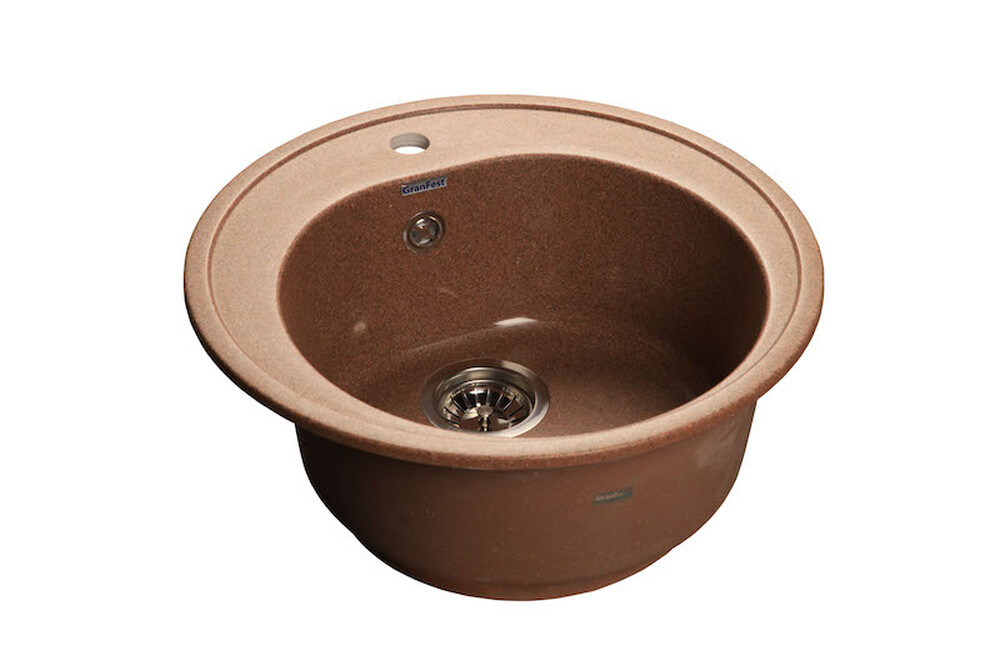Мойка для кухни GranFest Композит RONDO 480 D =475 мм, круглая (R-480 терракот)