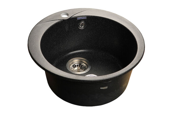 Мойка для кухни GranFest Композит RONDO 480 D =475 мм, круглая (R-480 черный)