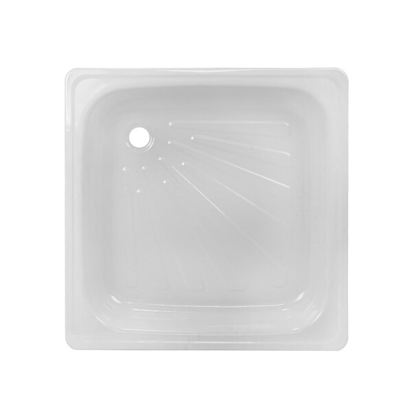 Поддон душевой стальной эмалированный квадрат 80*80*14 (Гомель)