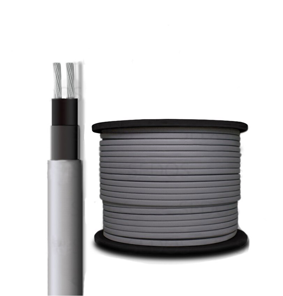 Кабель греющий SRL 16-2 саморегулирующийся на трубу 2м (муфта, вилка)