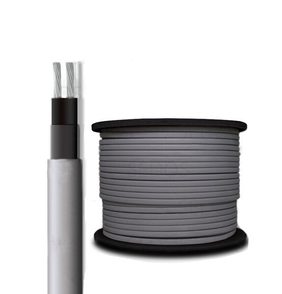 Кабель греющий SRL 16-2 саморегулирующийся на трубу 2м (муфта, вилка)