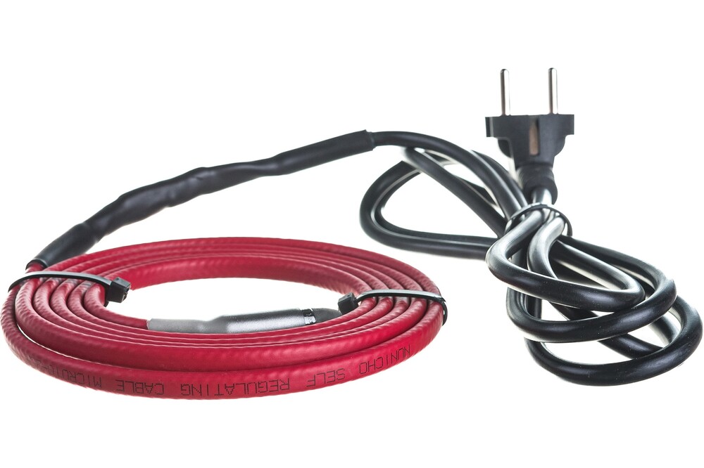 Кабель греющий Nunicho MICRO10-2СR саморегулирующийся В ТРУБУ 2м (+сальник)