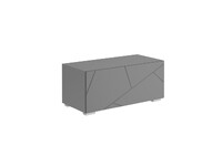 Гранж Тумба ТМ-001 (Д.900, напольная) Корпус - Серый Шифер  Фасад МДФ - матовая Графит Софт (2 места) ЧШ877 КАТЕГОРИЯ А