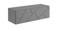 Гранж Тумба ТМ-004 (Д.1200, подвесная) Корпус - Серый Шифер  Фасад МДФ - матовая Графит Софт (2 места) ЧШ883 КАТЕГОРИЯ А