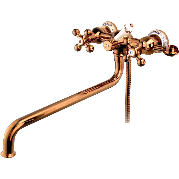 G2265-3 Смеситель Ванна GAPPO. м/к дл излив (красное золото)