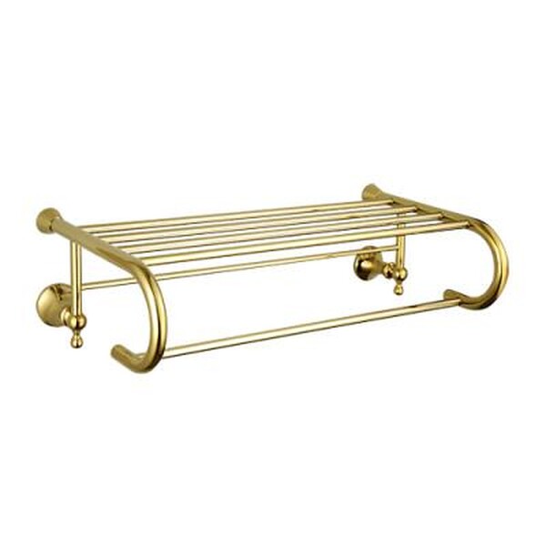  G1424/F Полотенцедержатель с полкой (золото)
