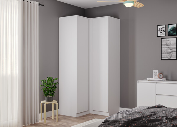 МС Мори Шкаф угловой МШУ 960.1/940 Белый (3 места)