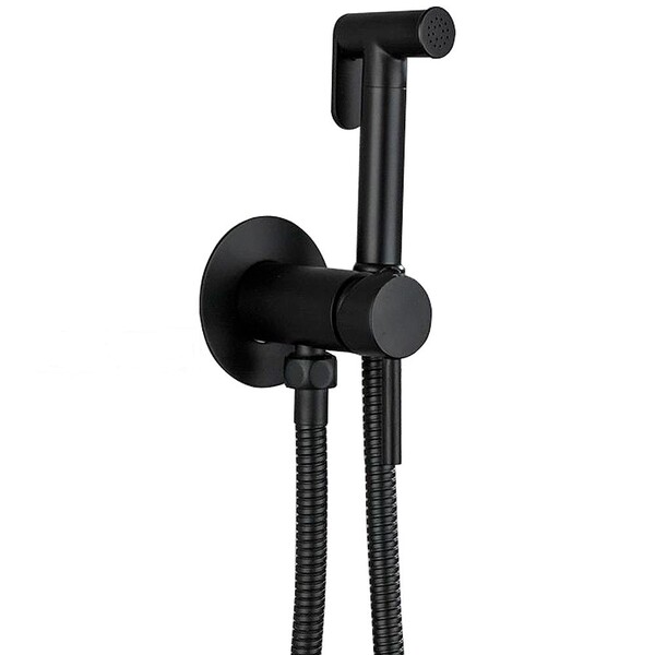 5511-7HB Смеситель гигиенический душ HAIBA шар. d-35 черный