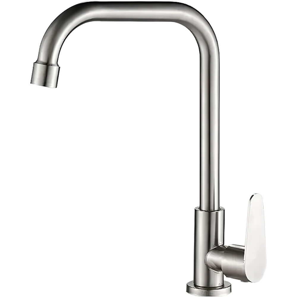 4182HB Смеситель Кухня МОНО HAIBA шар. d-35 для кухни (нержавейка)