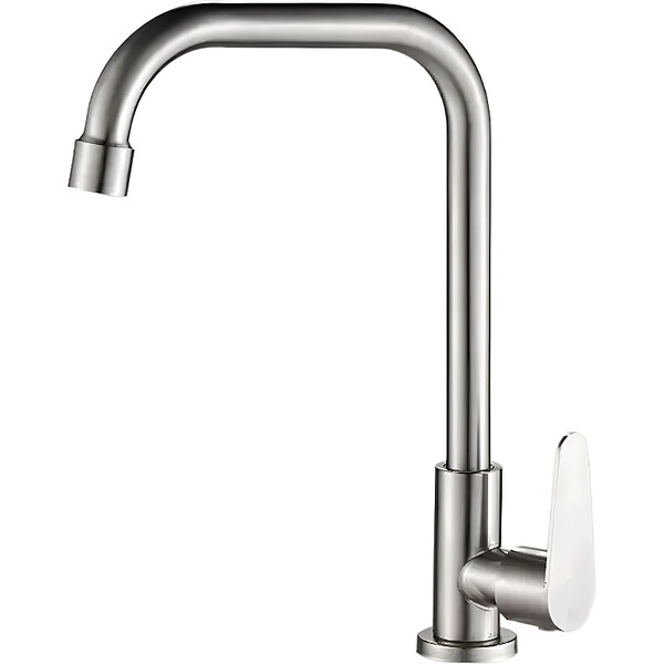 4182HB Смеситель Кухня МОНО HAIBA шар. d-35 для кухни (нержавейка)