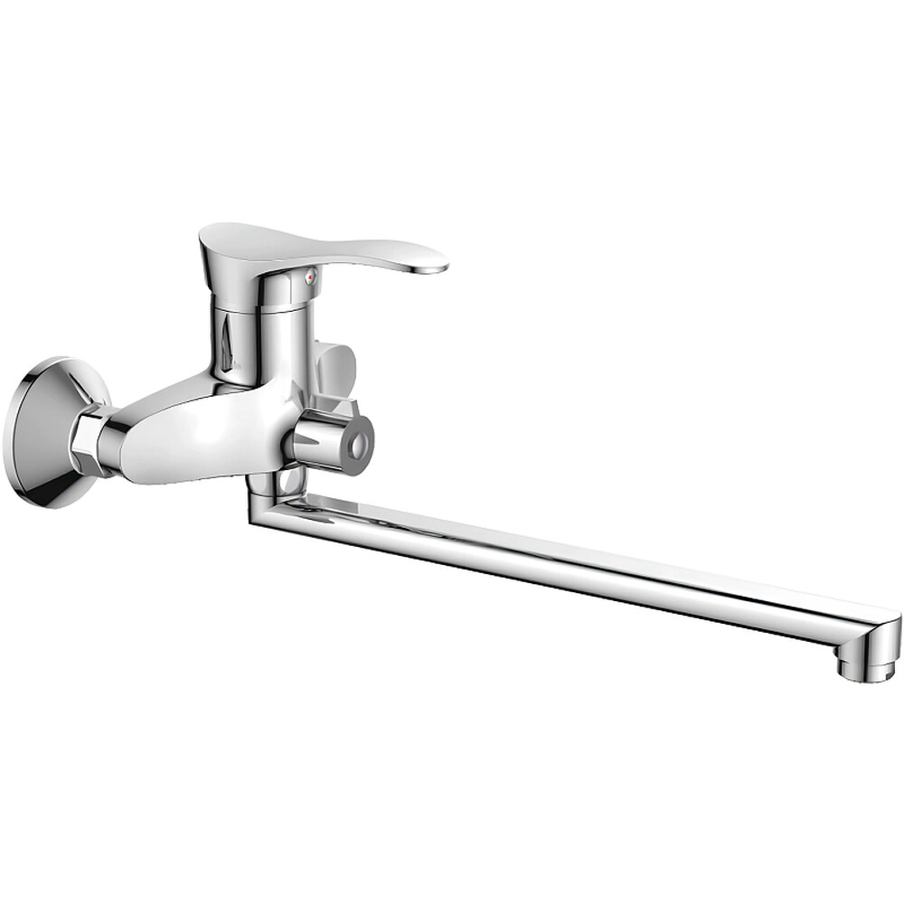 2201HB Смеситель Ванна HAIBA шар. d-40  длинный излив переключатель в корпусе хром