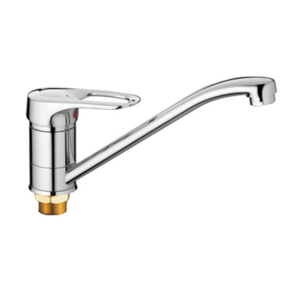 4904HB Смеситель Кухня HAIBA шар. d-40 с гайкой хром