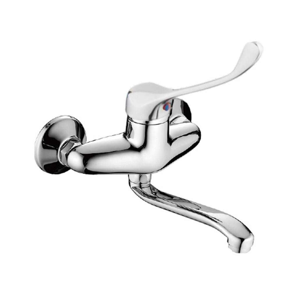 4654HB Смеситель Кухня СТЕНА HAIBA шар. d-40 хром ХИРУРГИЧЕСКИЙ