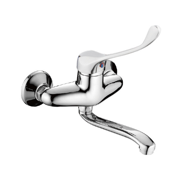 4654HB Смеситель Кухня СТЕНА HAIBA шар. d-40 хром ХИРУРГИЧЕСКИЙ