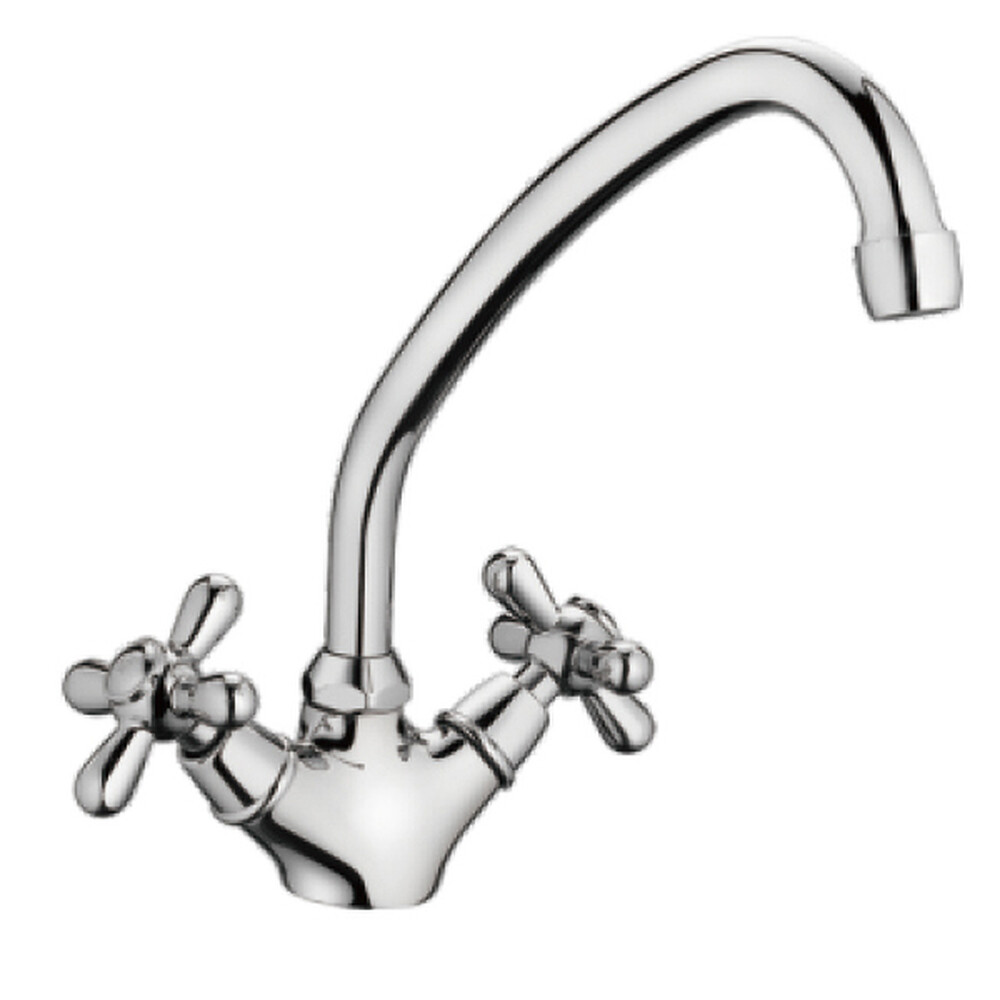 4125HB Смеситель Кухня HAIBA 1/2 м/к крест хром