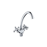 4908HB Смеситель Кухня HAIBA 1/2 м/к крест с гайкой хром