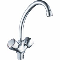 4909HB Смеситель Кухня HAIBA 1/2 м/к ПЕНТА с гайкой хром