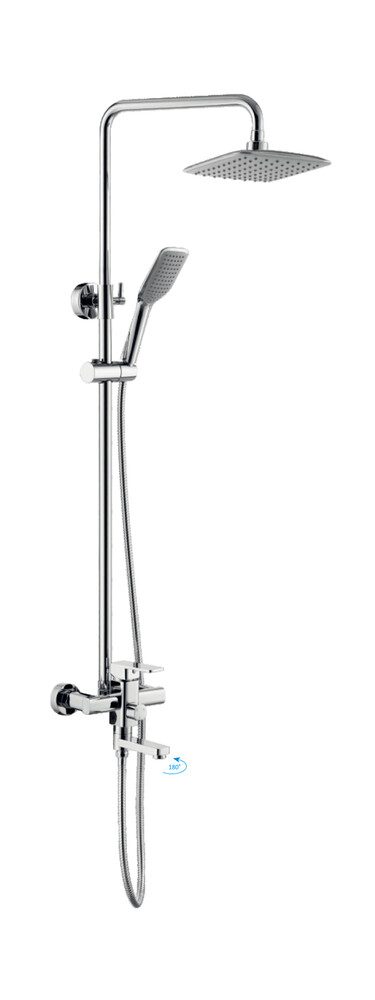 2402HB Душевая система HAIBA шар. d-35 с верхним душем и ручной лейкой хром