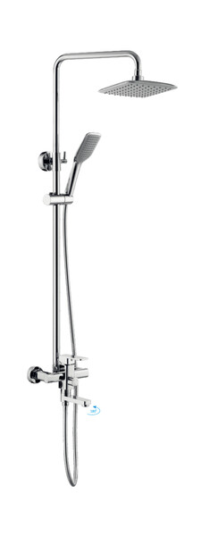 2402HB Душевая система HAIBA шар. d-35 с верхним душем и ручной лейкой хром
