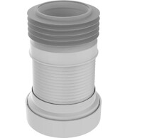 T918-24-MR Удлинитель гибкий для унитаза армированный Aquant 230-360 мм