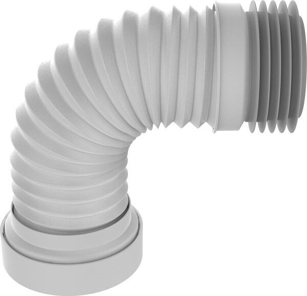 T918-24-MR Удлинитель гибкий для унитаза армированный Aquant 230-360 мм