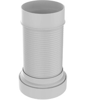 T921-18-MR Удлинитель гибкий для унитаза армированный с фановым выпуском Aquant 110мм, 260-540 мм