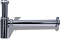 MS1020-10-MR Сифон для умывальника 1 1/4"х32 МЕТАЛЛ ХРОМ без выпуска Aquant