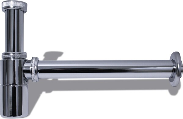 MS1020-10-MR Сифон для умывальника 1 1/4"х32 МЕТАЛЛ ХРОМ без выпуска Aquant