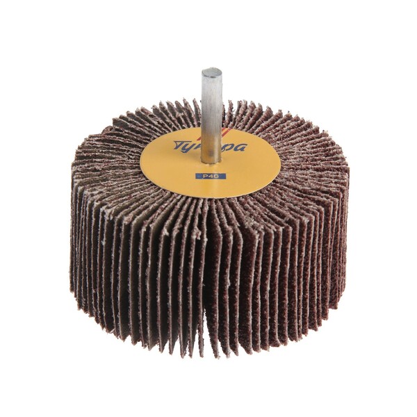 Круг лепестковый радиальный ТУНДРА, 80 х 40 х 6 мм, Р40 1875471